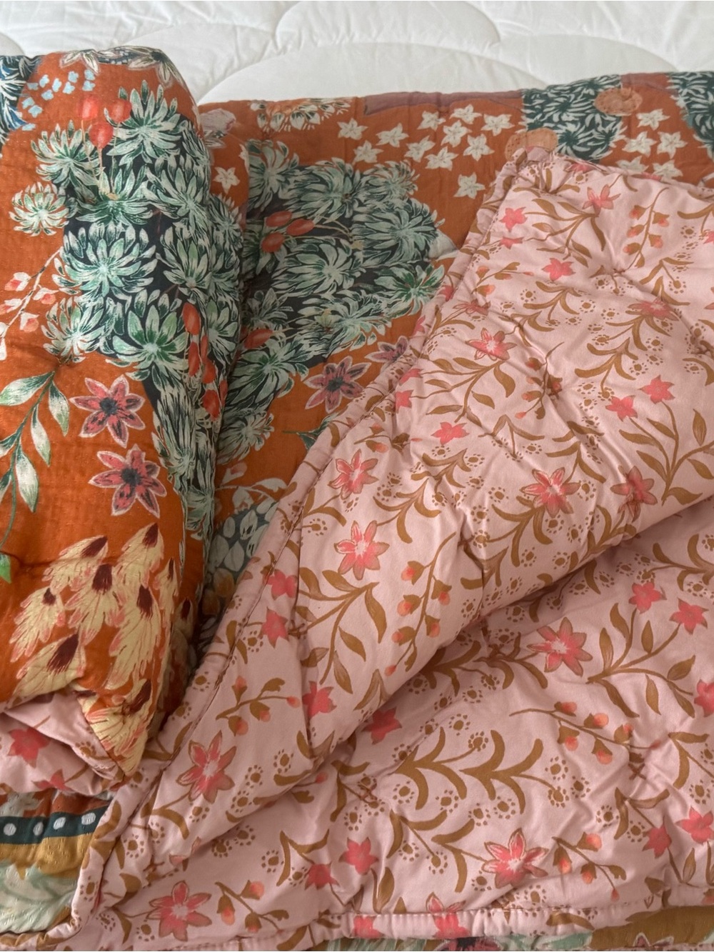 Anthropologie Averil organic cotton printed king comforter & shams. Vibrant! - Picture 4 of 6